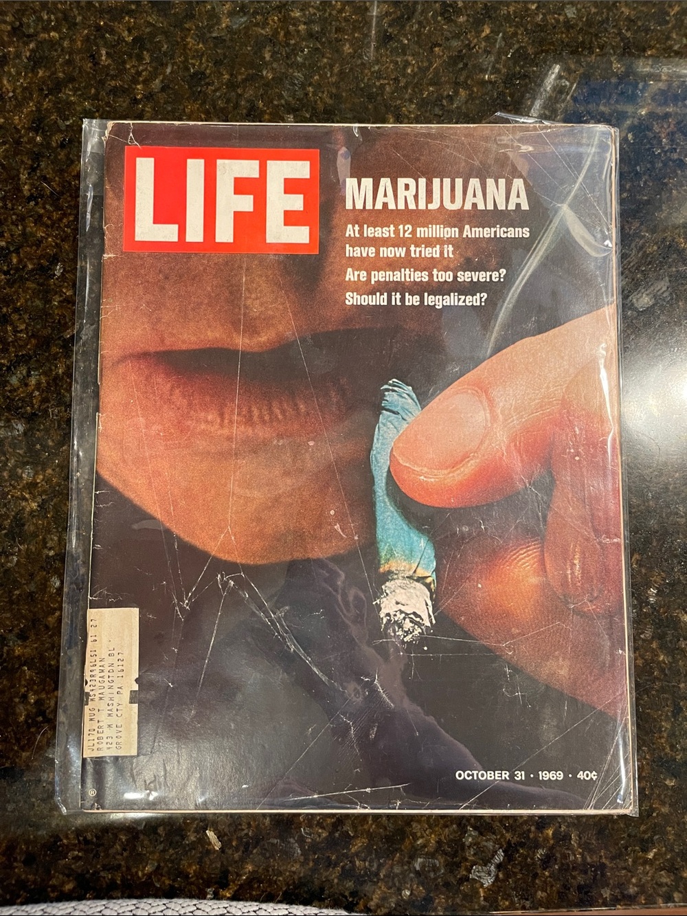 Vintage LIFE Magazine October 31, 1969 - with shelf wear